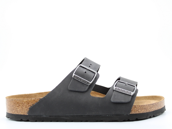 Birkenstock mule arizona cuir gras noir