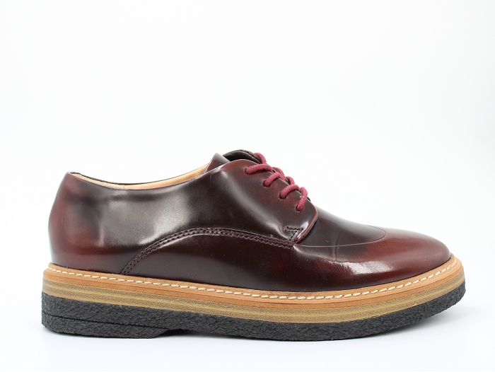 Clarks derby ville zante zara rouge