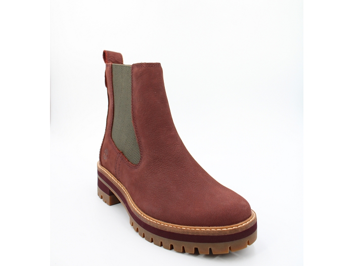 Timberland botte et bottine courmayeur valley chelsea rouge2076906_2