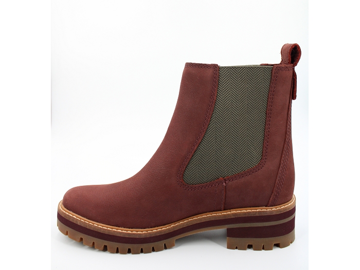 Timberland botte et bottine courmayeur valley chelsea rouge2076906_3