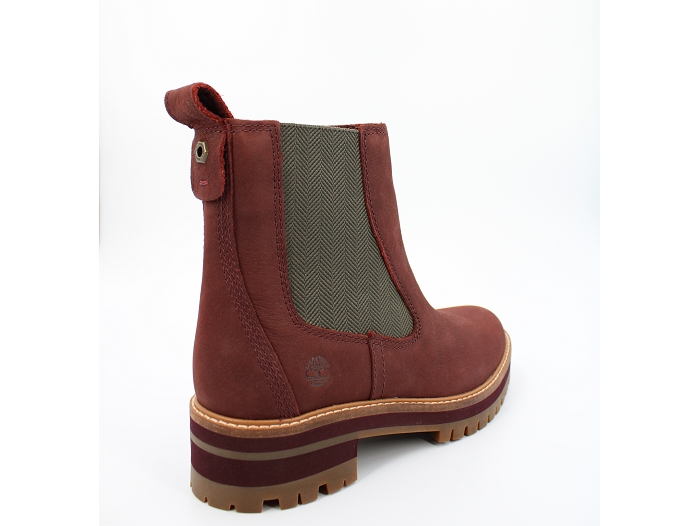 Timberland botte et bottine courmayeur valley chelsea rouge2076906_4