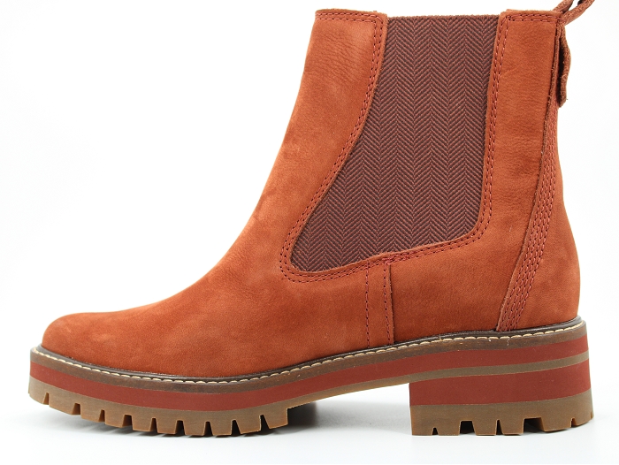 Timberland botte et bottine courmayeur valley chelsea rouge2076907_3