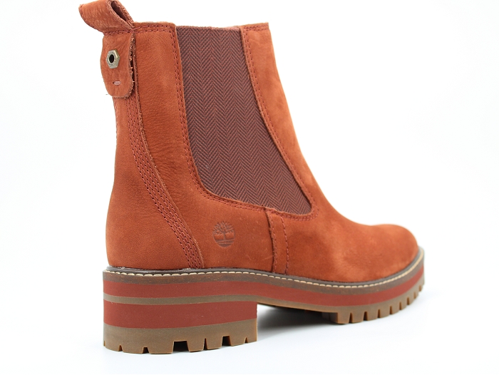 Timberland botte et bottine courmayeur valley chelsea rouge2076907_4