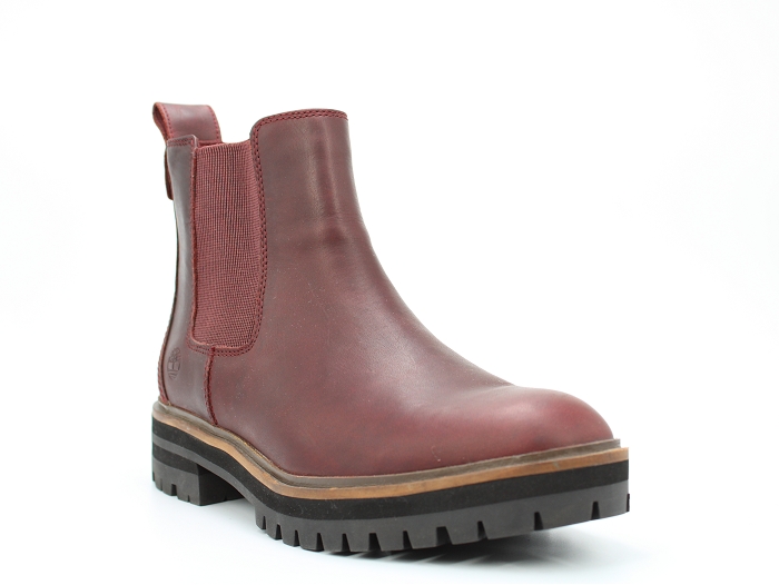 Timberland botte et bottine london square chelsea rouge2126102_2