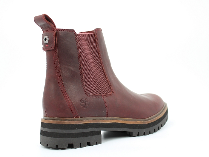 Timberland botte et bottine london square chelsea rouge2126102_4