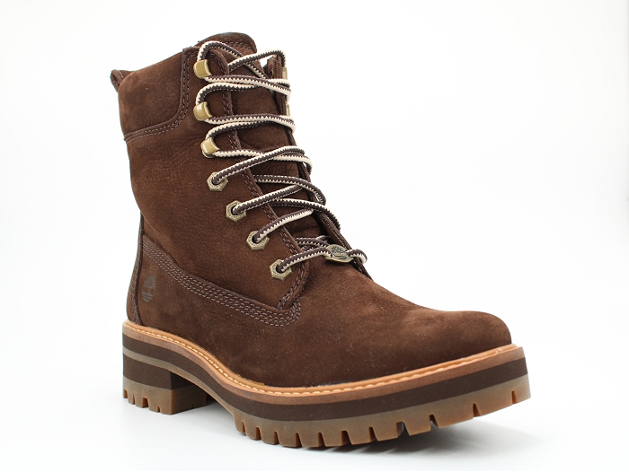 Timberland botte et bottine courmayeur valley yellow boot marron2126306_2