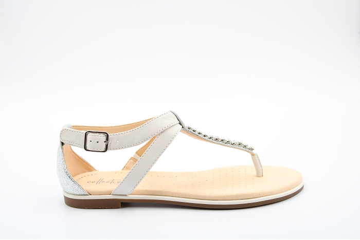 Zzzclarks sandale bay poppy blanc