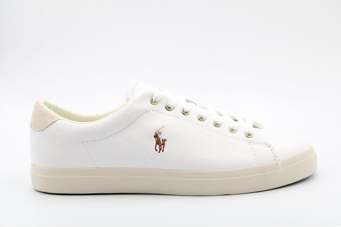 Zzzpolo ralph lauren sneakers longwood perf blanc