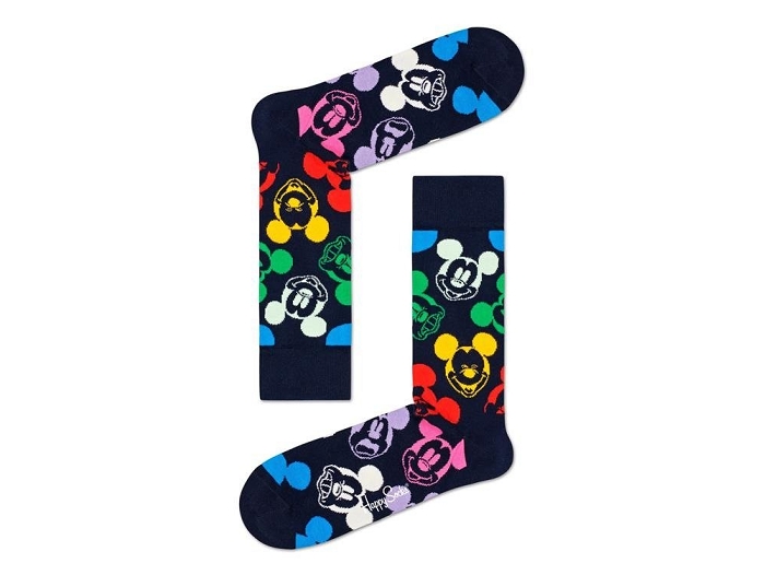 Happy socks chaussettes h  mickey noir