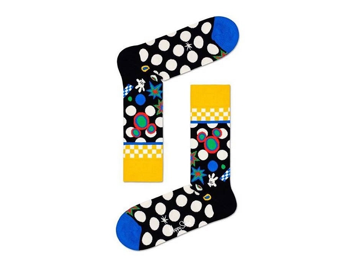 Happy socks chaussettes h  mickey gris
