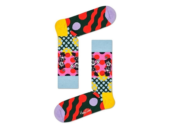 Happy socks chaussettes mickey violet