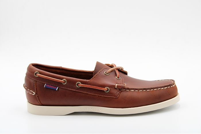 Sebago bateau docksides waxed marron