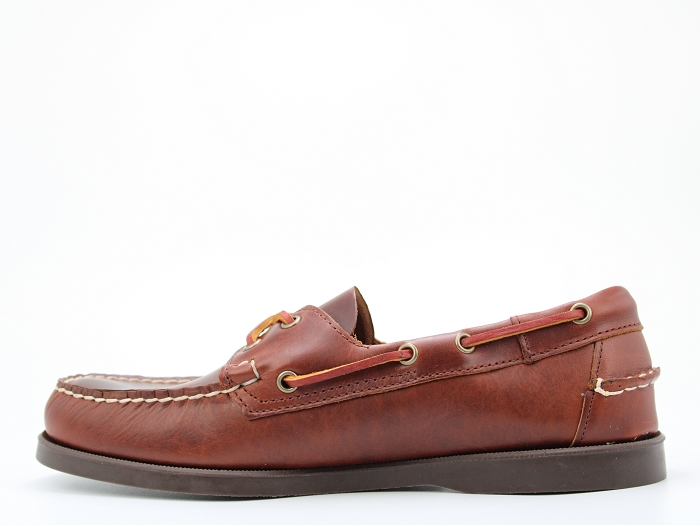 Sebago bateau docksides waxed marron2241402_3