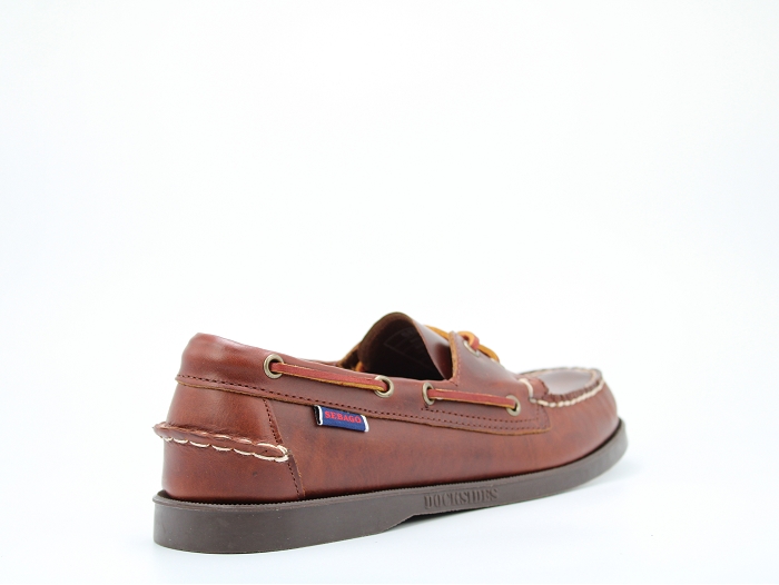 Sebago bateau docksides waxed marron2241402_4