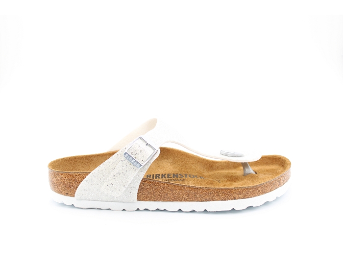 Birkenstock mule gizeh pailette white