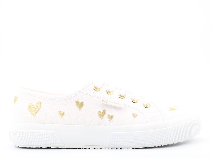 Superga sneakers 2750 hearts embroidery blanc