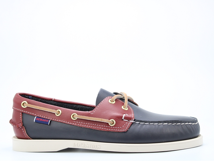 Sebago bateau docksides portland bleu