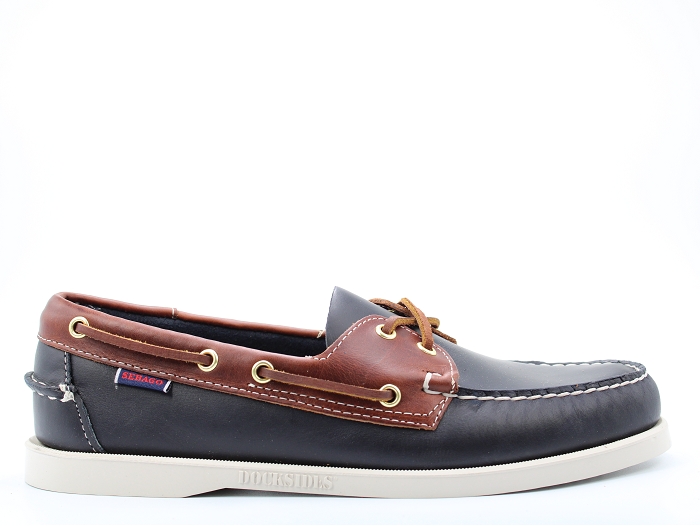 Sebago bateau docksides portland bleu