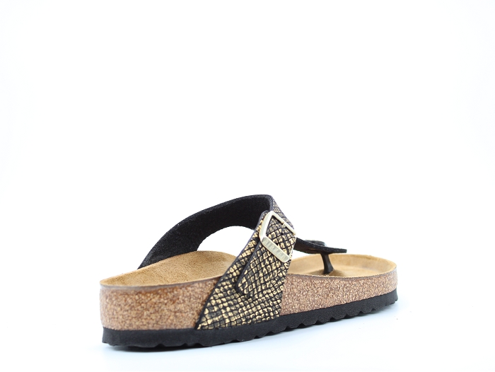 Birkenstock mule gizeh shiny python noir2294301_4