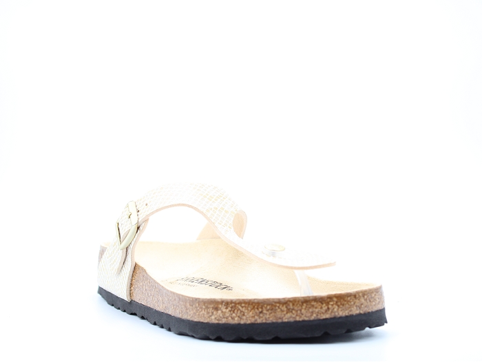 Birkenstock mule gizeh shiny python blanc2294302_2