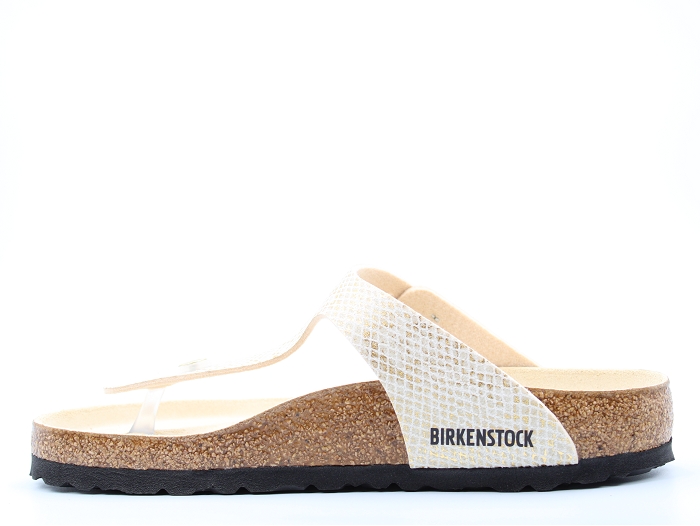 Birkenstock mule gizeh shiny python blanc2294302_3