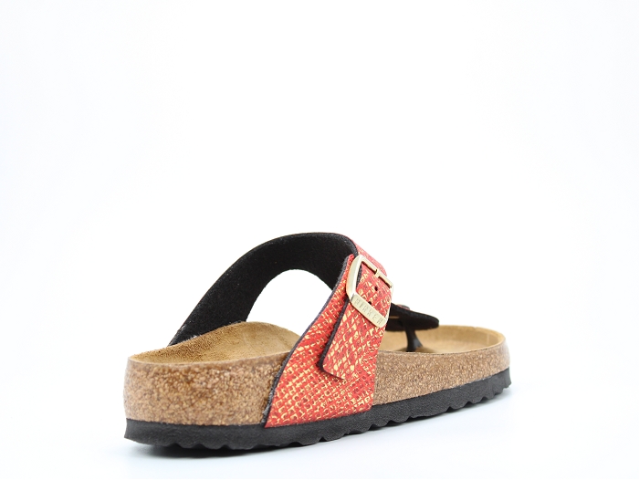 Birkenstock mule gizeh shiny python rouge2294303_4