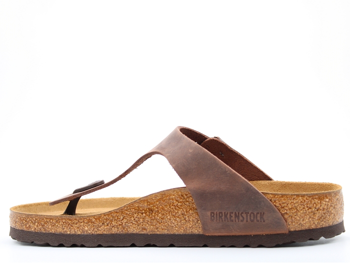 Birkenstock mule gizeh cuir gras marron2294501_3