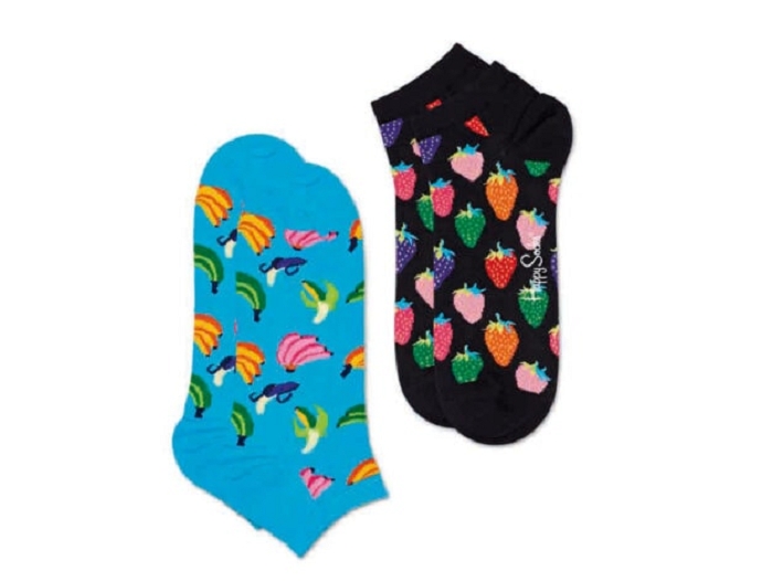 Happy socks chaussettes chaussettes 2pack low banana multi2301201_1