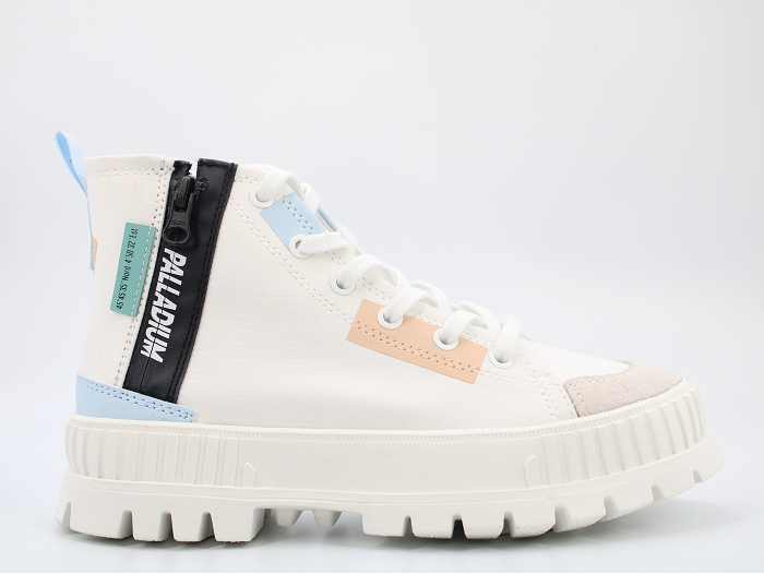 Palladium botte et bottine plshock back zip2 94469 white
