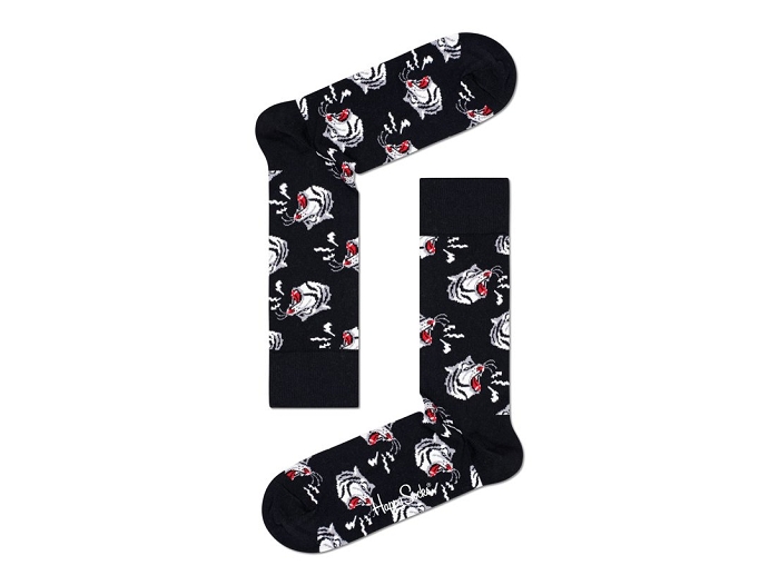 Happy socks chaussettes coffret black and white multi2307301_3