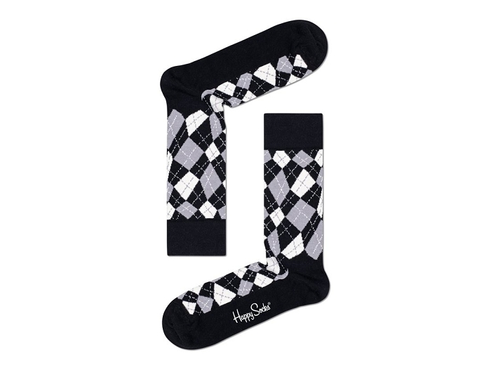 Happy socks chaussettes coffret black and white multi2307301_4