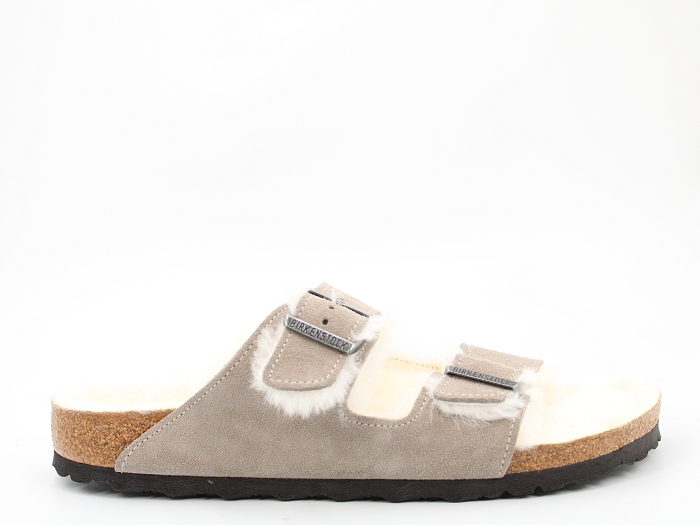 Birkenstock mule arizona shearling gris