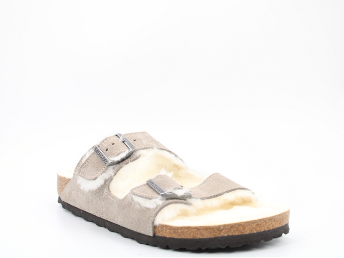 Birkenstock mule arizona shearling gris2324203_2