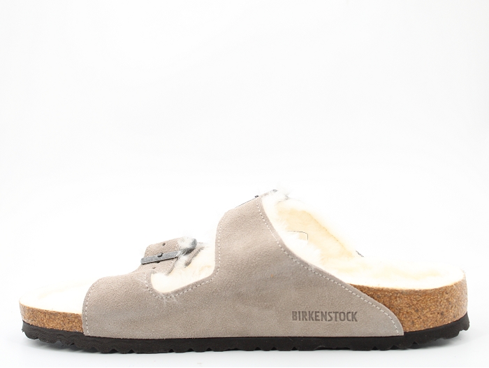 Birkenstock mule arizona shearling gris2324203_3