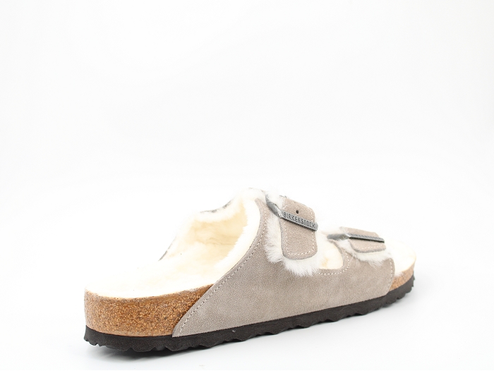 Birkenstock mule arizona shearling gris2324203_4