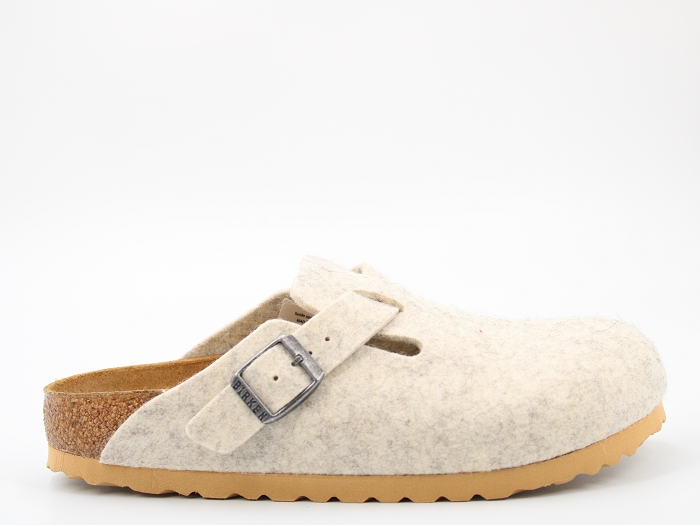 Birkenstock mule boston wooly ecru