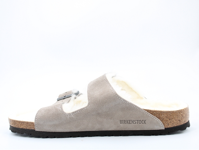 Birkenstock mule arizona shearling gris2325302_3