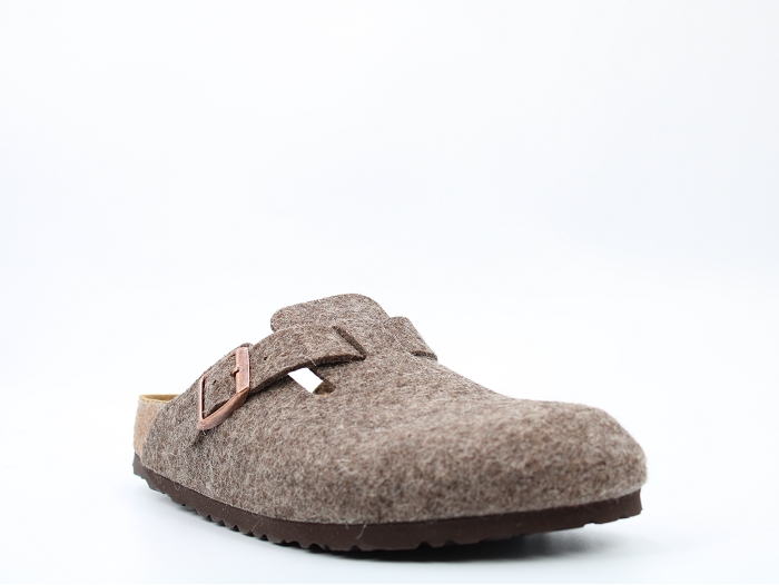 Birkenstock mule boston wooly marron2325502_2