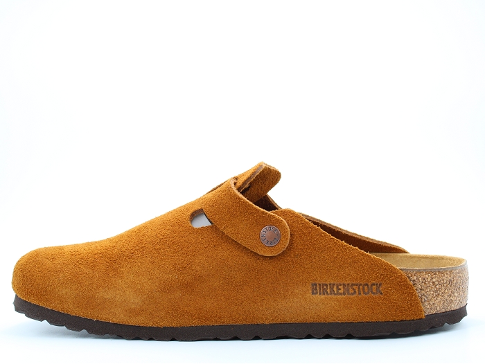 Birkenstock mule boston suede marron2325702_3