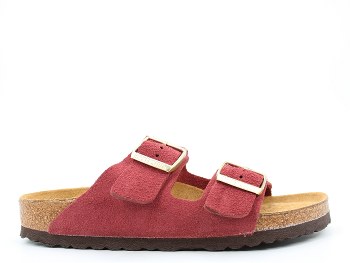 Birkenstock mule arizona suede rouge