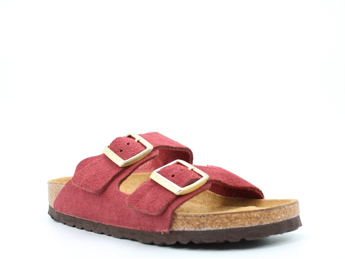 Birkenstock mule arizona suede rouge2325802_2