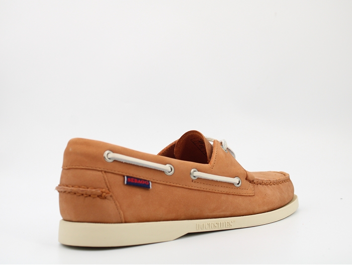 Sebago bateau docksides nubuck marron2336201_4