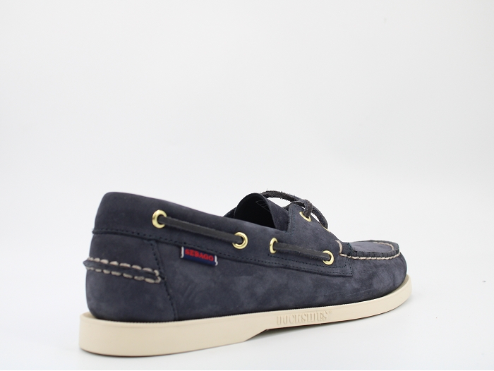 Sebago bateau docksides nubuck bleu2336202_4
