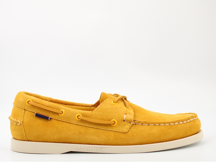 Sebago bateau docksides flesh out jaune