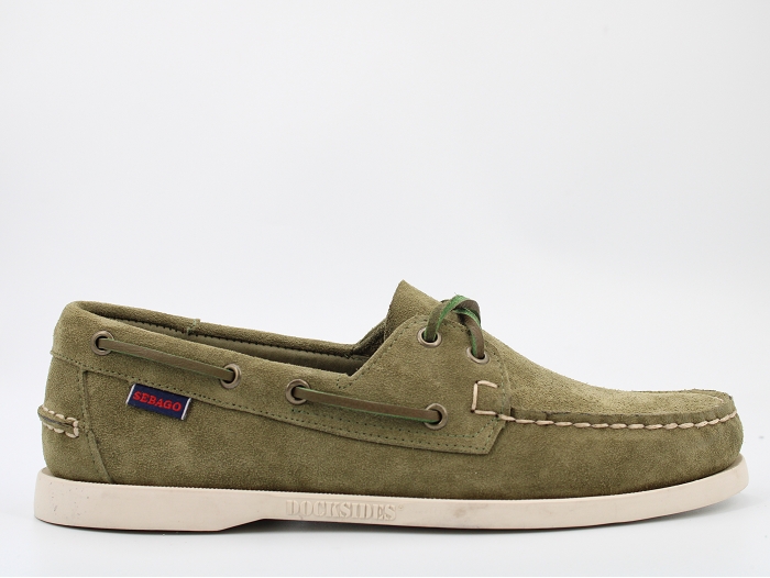 Sebago bateau docksides flesh out vert