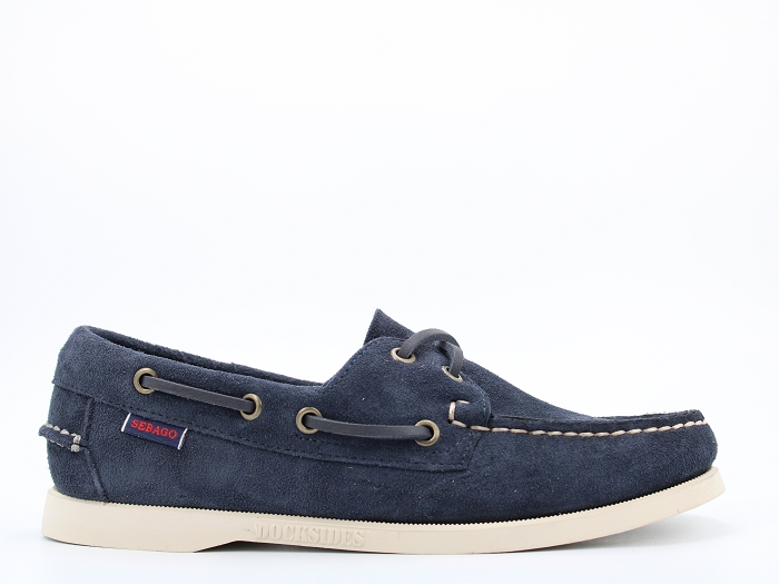 Sebago bateau docksides portland bleu