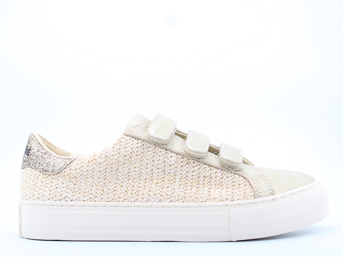 No name sneakers arcade strap paille beige