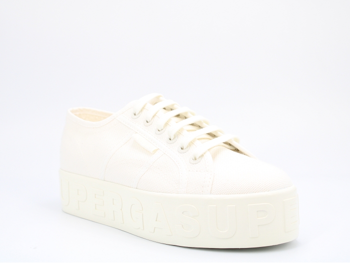 Superga sneakers 2790 shiny 3d lettering blanc2342201_2