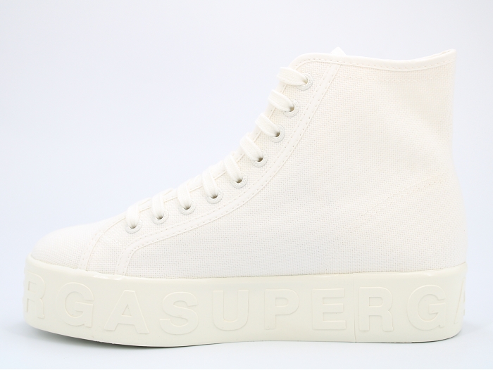 Superga botte et bottine 2708 shiny 3d lettering blanc2342301_3