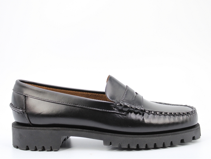 Sebago mocassin dan lug woman noir